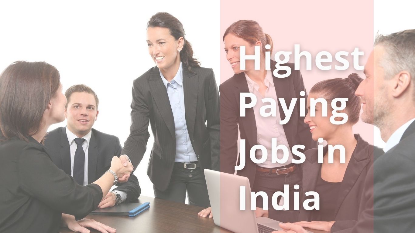 highest paying jobs in india